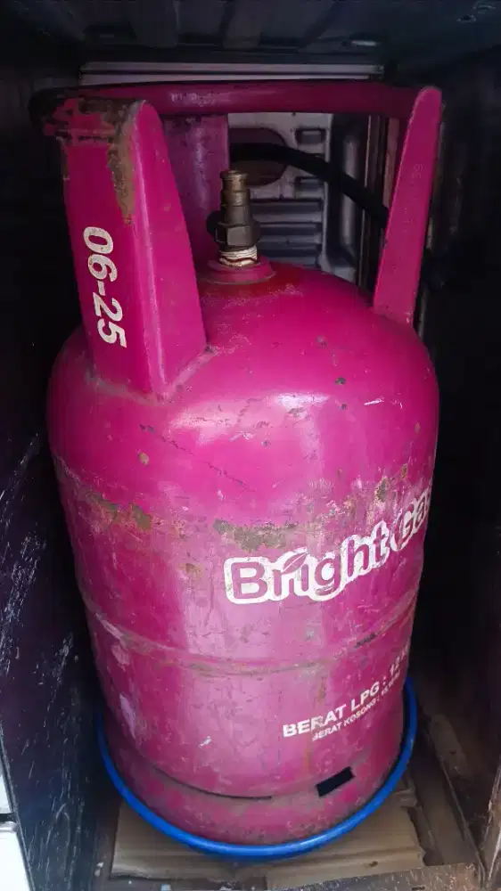 Tabung 12kg bright merah bekas