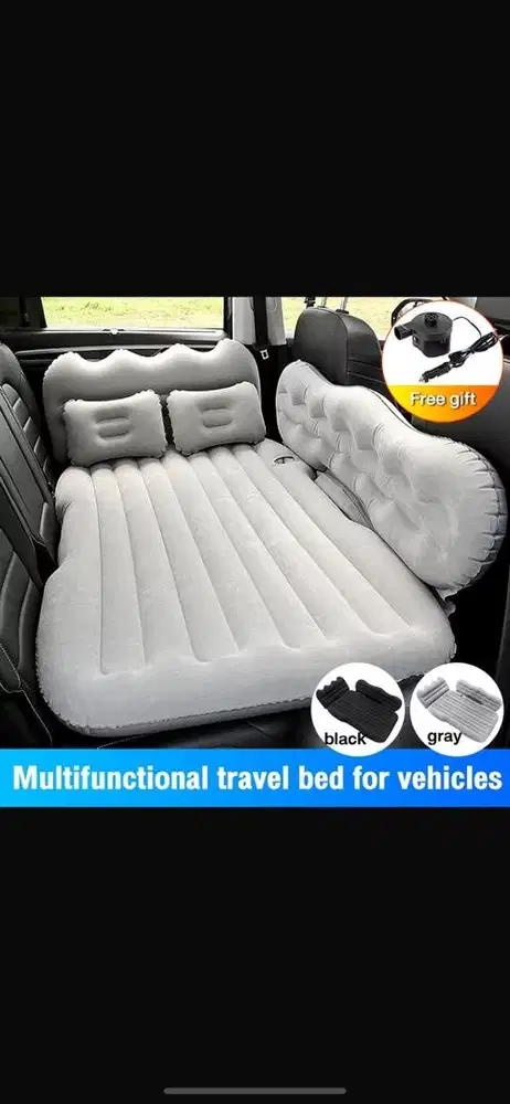 READY STOCK MATRAS MOBIL SUDAH DAPAT POMPA READY WARNA ABU SAMA HITAM