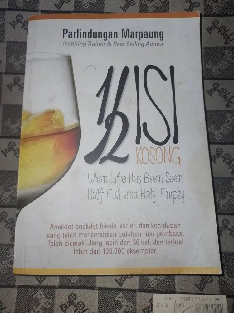 Dijual Buku 1/2 Isi 1/2 Kosong