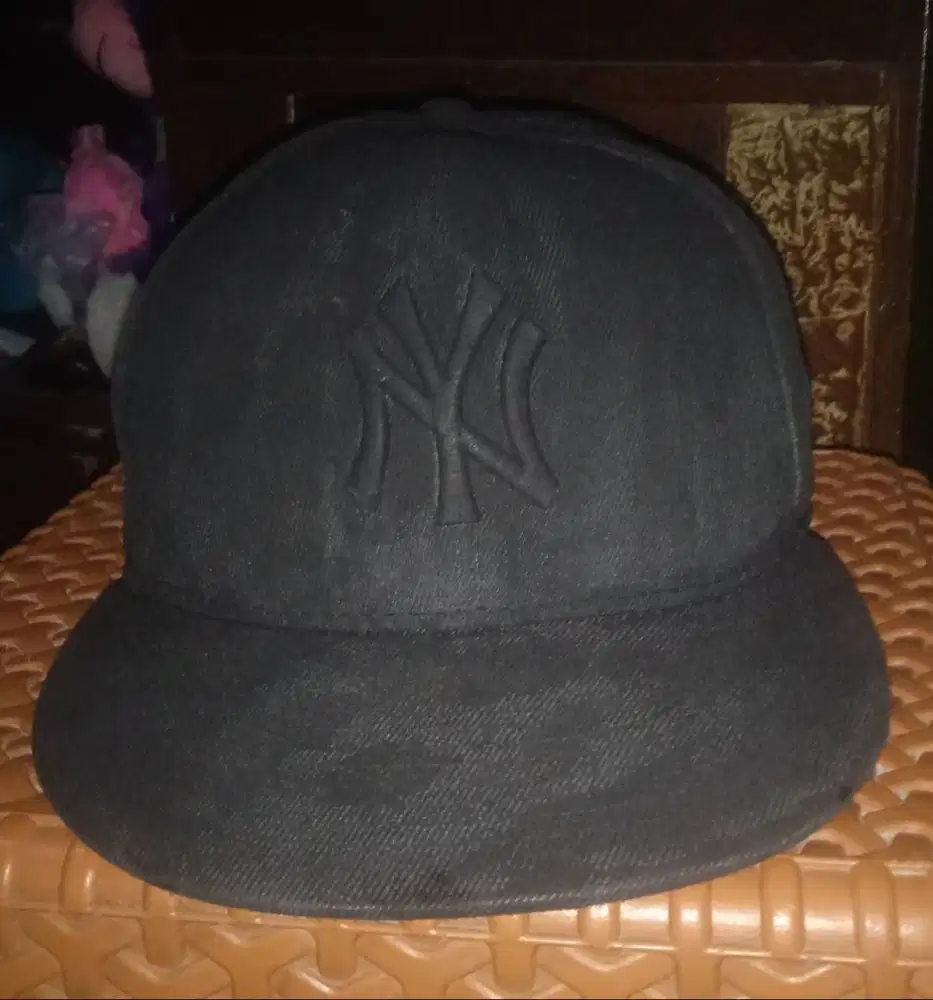 Topi second Original NY, New era black 59fifty size jumbo XL/XXL no 8