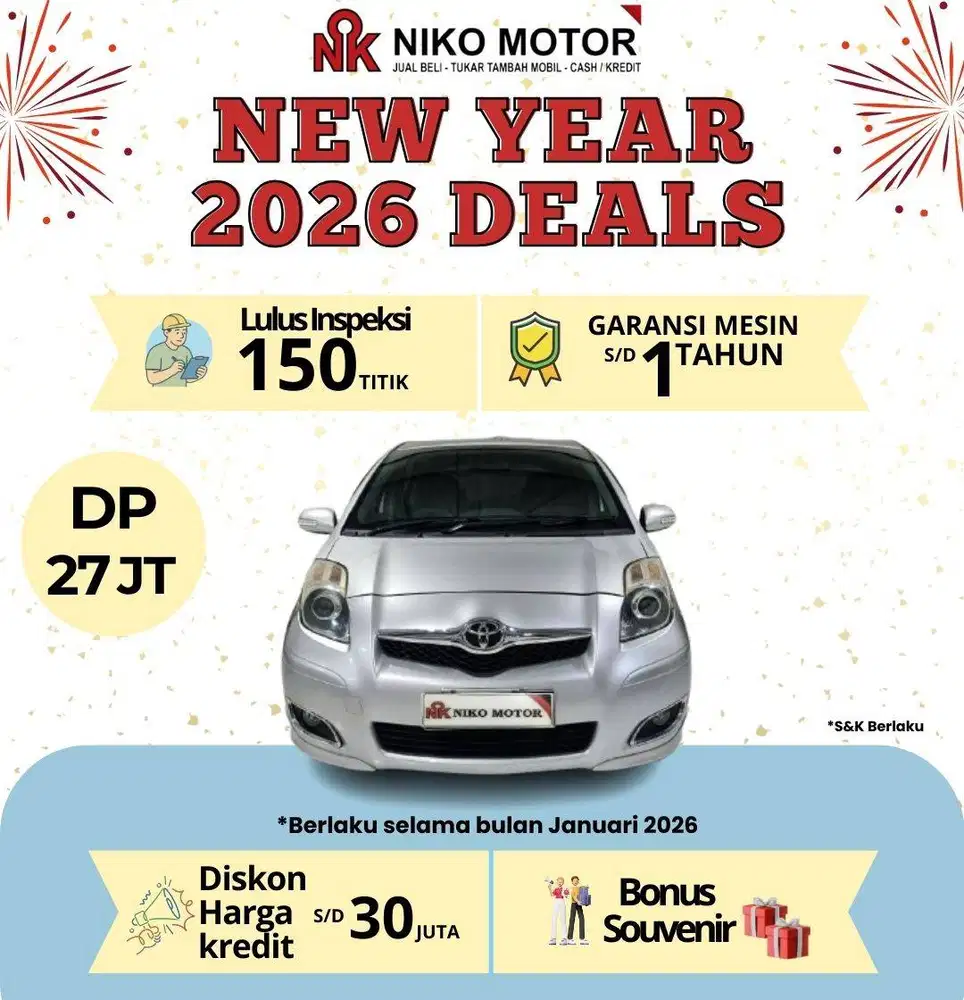 (MULUS) YARIS 1.5 E 2009 AT  : 2008|2010