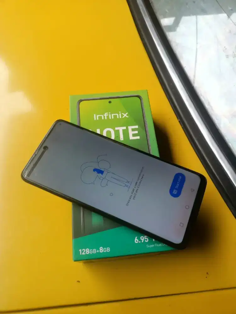 Infinix note 10 pro ram 8/128 minus layar ada garis hitam lkp