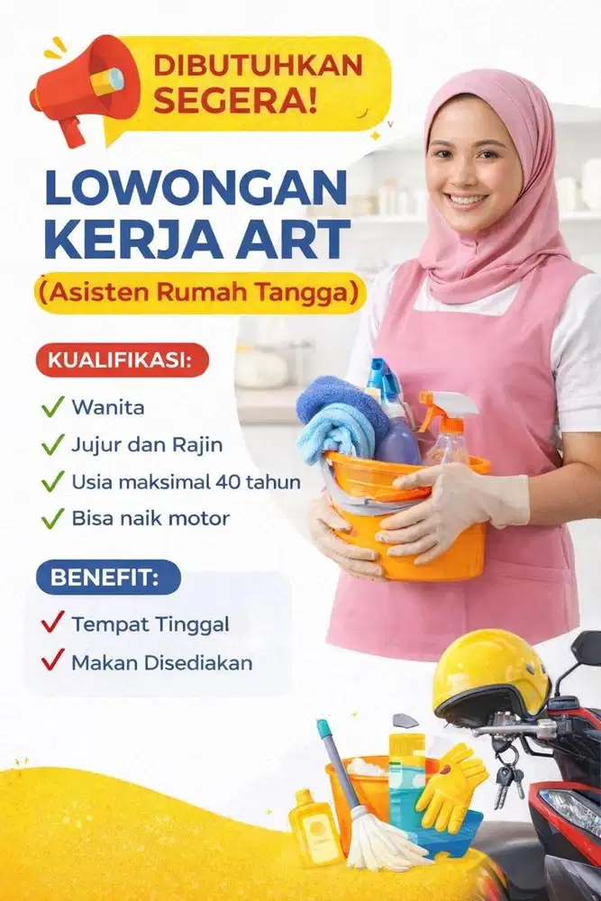 Dicari Pembantu Rumah Tangga / ART