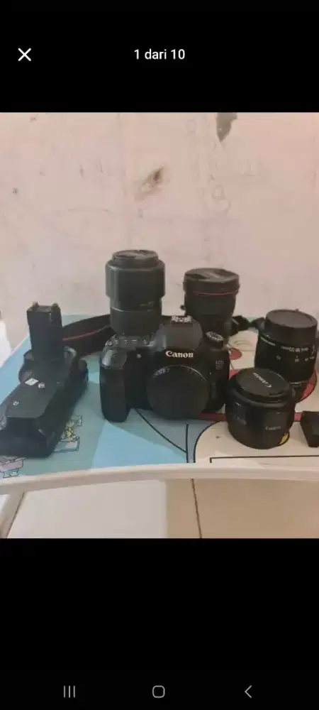 DiJual Kamera 60D + 4 Lensa