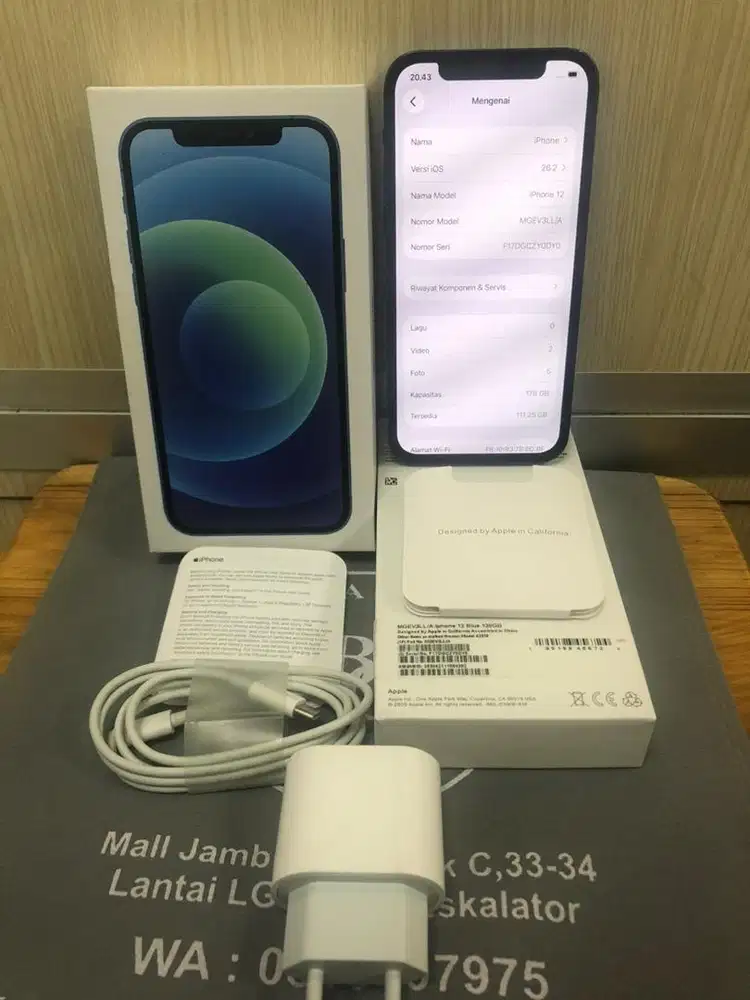 Iphone 12 inter 128gb all oprator original apple bkn simlock mulusss