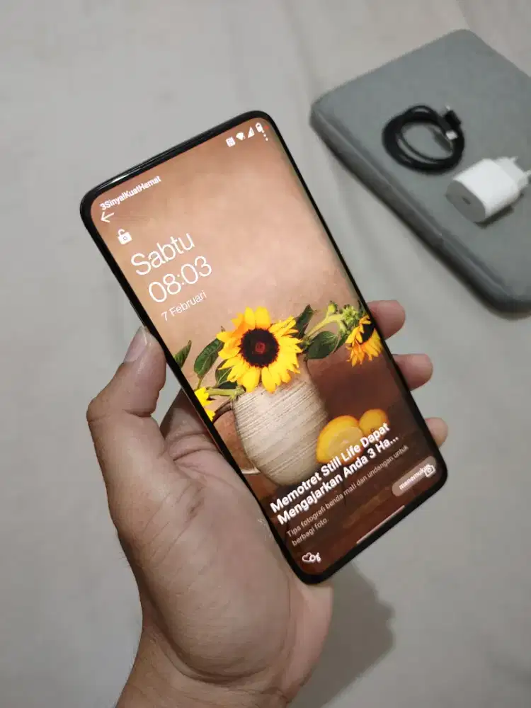 Oneplus 7 pro limited edition (warna langka white almond ) 8/256 TT/BT