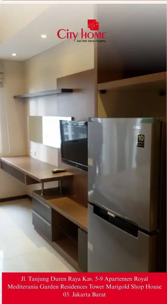 Dijual Studio Full Furnished – Royal Mediterania Tanjung Duren | 26,8