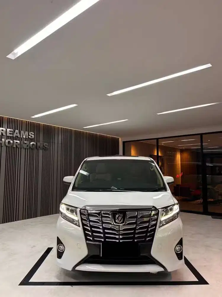 Toyota Alphard G 2016 NIK 2015 White on Beige Putih