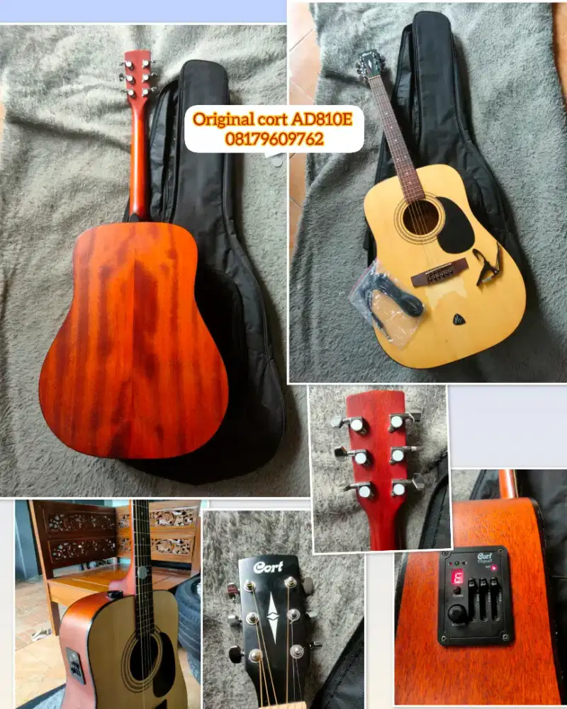 Original gitar Cort ad810e tinggal pakai
