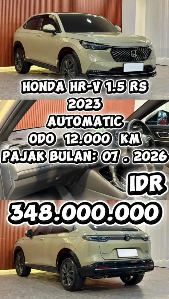 [ ODO 12.000 KM ] HONDA HRV HR-V RS 1.5 AT 2023 SIAP LANGSUNG PAKAI