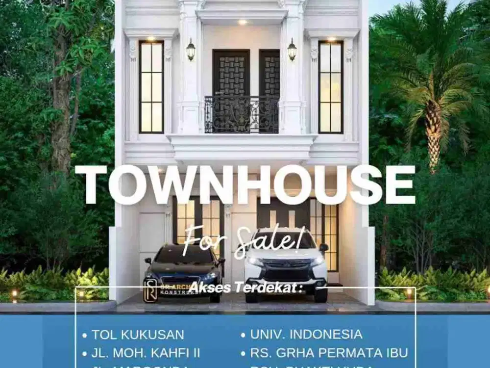 HOT Jual Rumah Exclusive American Classic Dekat Gerbang Tol Kukusan Tanah Baru Kota Depok