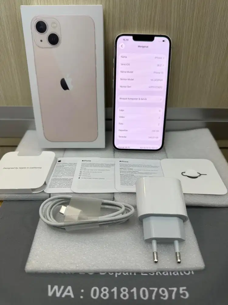 Iphone 13 256 ibox notif batrei 100% pernah gantii score 98% dtroutuls