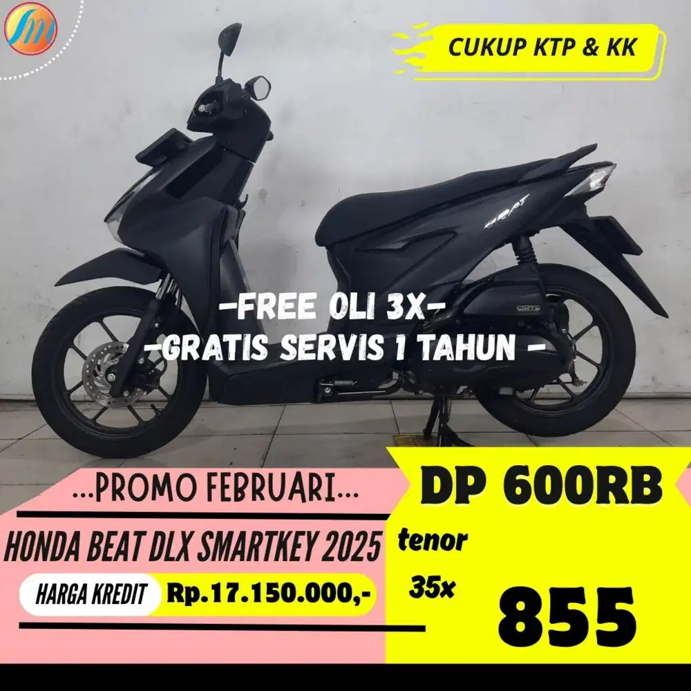 HONDA BEAT DELUXE SMARTKEY 2025 DP CUKUP 600RB ANGSURAN SANGAT RINGAN