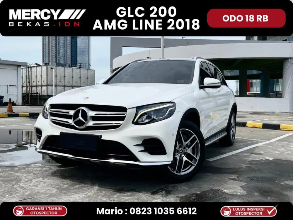 Putih low km !! Mercedes Benz GLC 200 Amg Line 2018