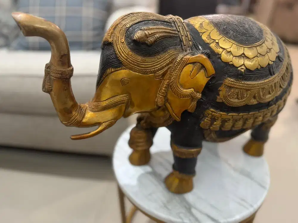 Vintage Brass Elephant ori India
