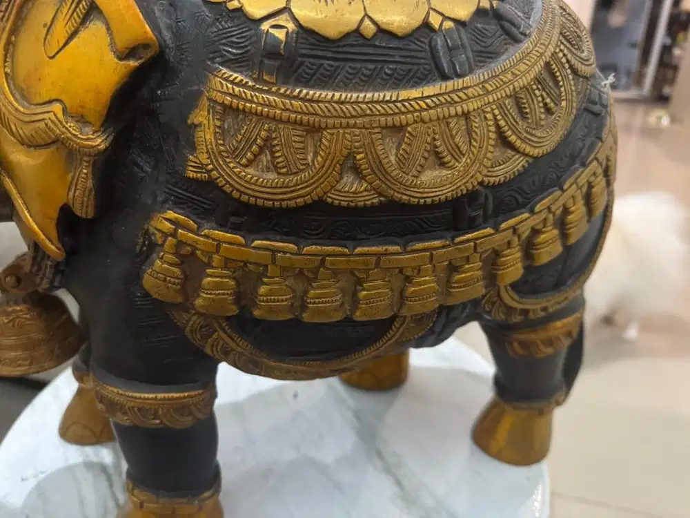 Vintage Brass Elephant ori India