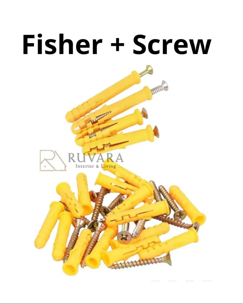 Fisher dan Screw | Sekrup & Fischer Dinding Serbaguna 10 pcs