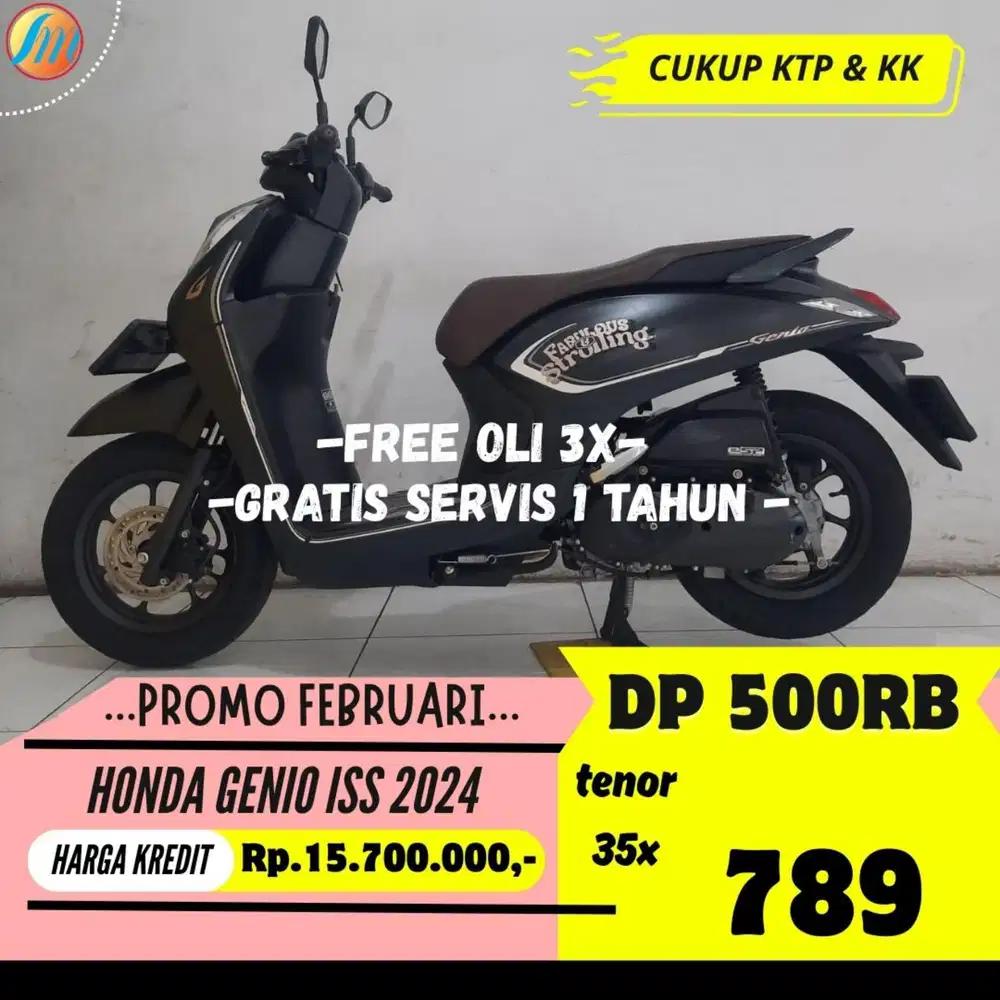 DP HANYA 500RIBU HONDA GENIO ISS 2024 ANGSURAN SANGAT RINGAN KTP KK