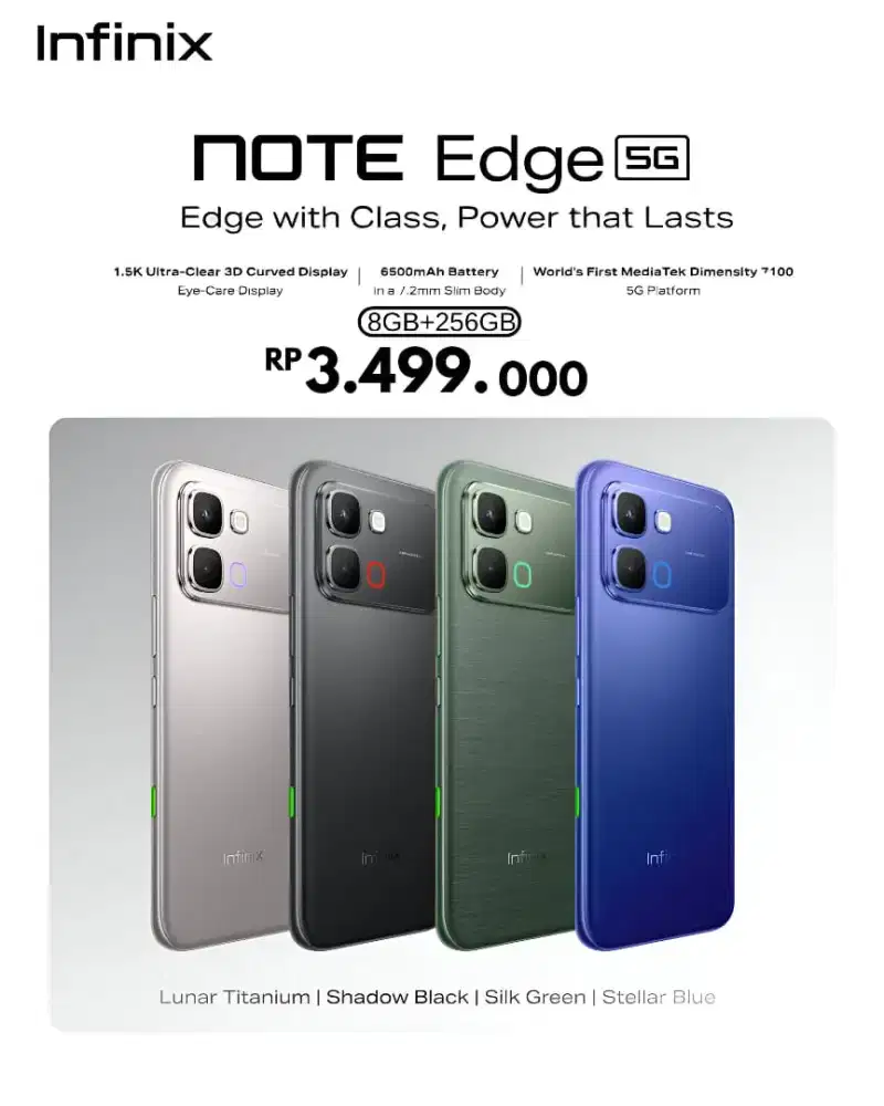 INFINIX NOTE EDGE 8/256 NEW ARIVAL