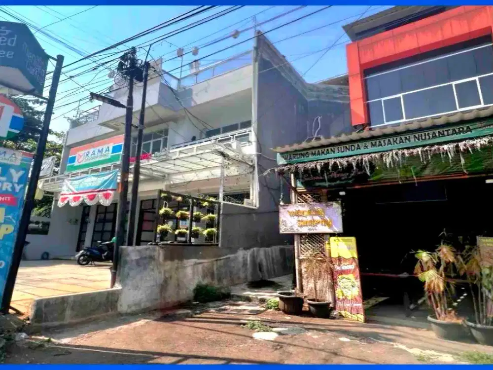 Rumah tempat usaha dan kosan strategis di dekat kampus depok 2 lantai