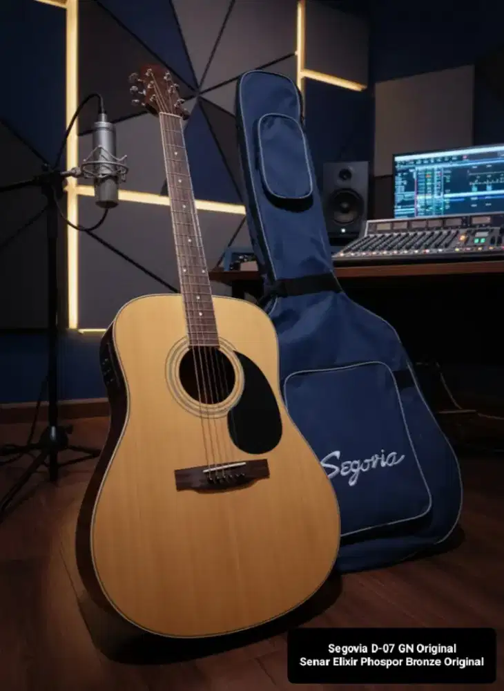 Gitar Akustik Elektrik segovia D-07 GN Original