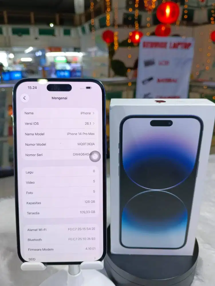 IPHONE 14 PRO MAX 128GB SECOND INDO