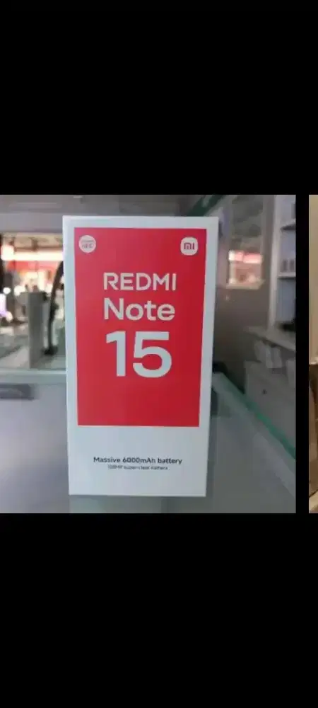 Xiaomi redmi note 15 ram 8gb 256gb dan6/128 layar lengkung