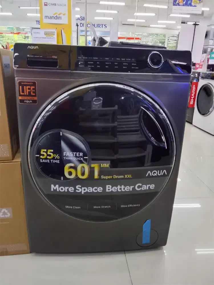 AQUA WM FRONT LOADING 15KG