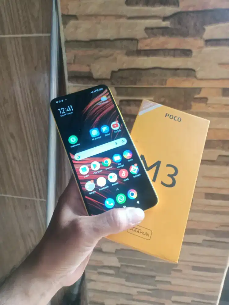 Xiaomi poco M3 ram 6/128 normal semua nya  hp sm dus saja