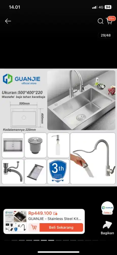 SINK (Tempat cuci piring)