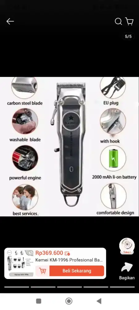 Jual alat cukur jarang dipake