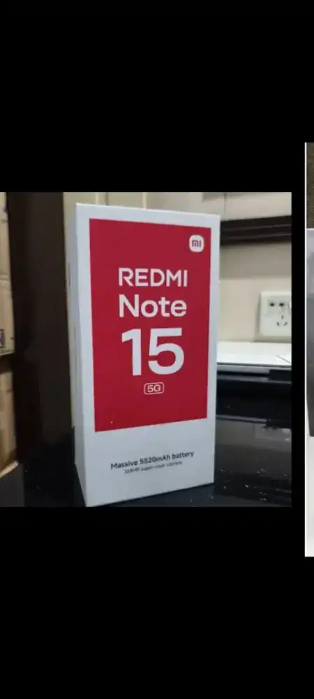 Xiaomi redmi note 15 5G 6/128 layar lengkung