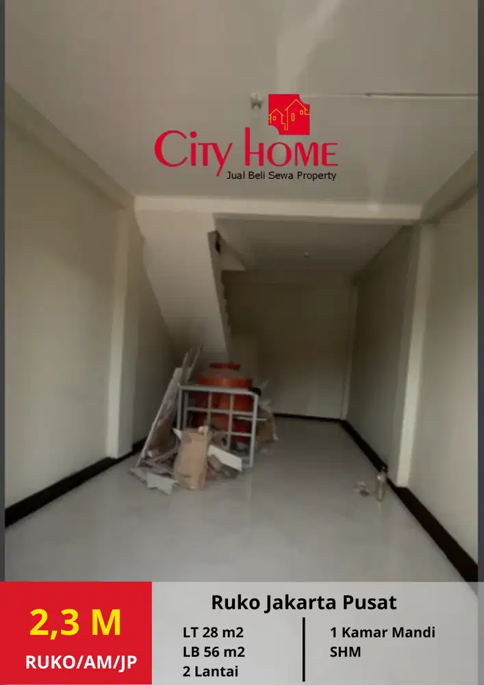 Dijual Ruko Baru 2 lantai Non Furnish