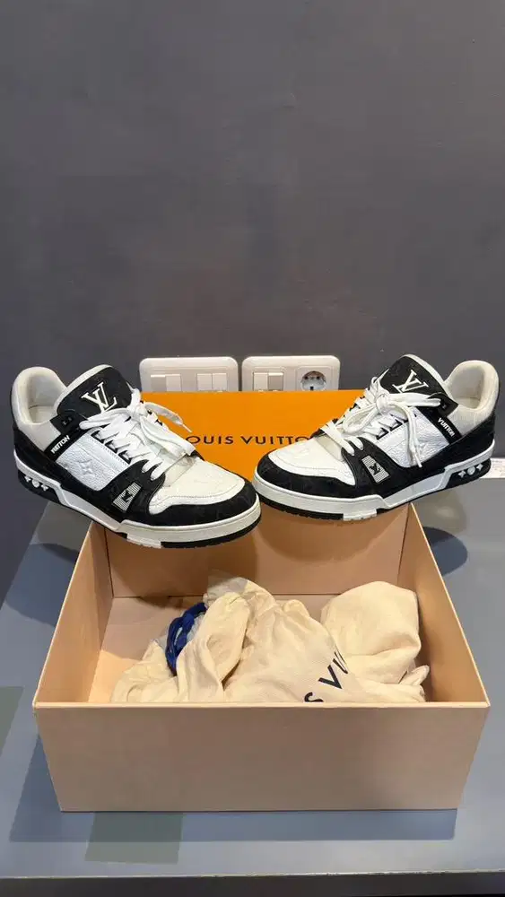 Louis Vuitton Trainer Denim Monogram Noir