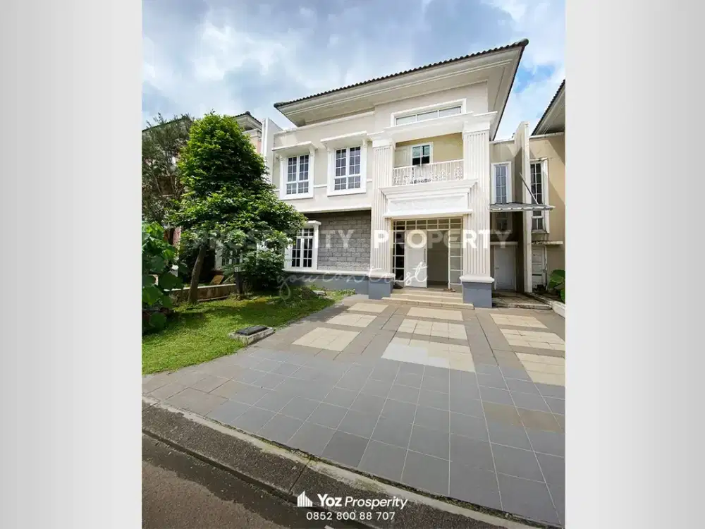 Rumah Besar 2 Lantai di Cluster Menaggio Village Kawasan Il Lago Paramount Gading Serpong Lebar 10 Hadap Selatan Kosongan