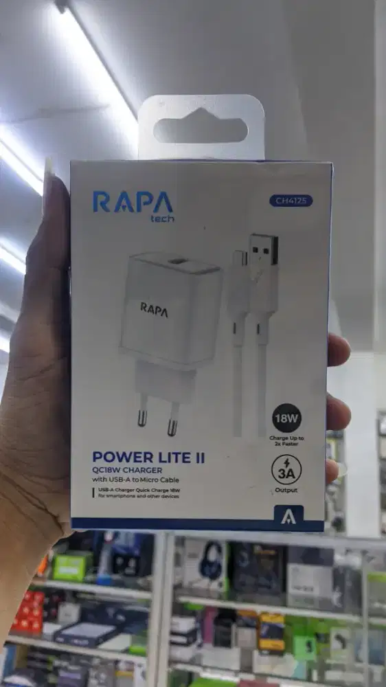 TRAVEL CHARGER MICRO RAPA TECH POWER LITE II CH4125
