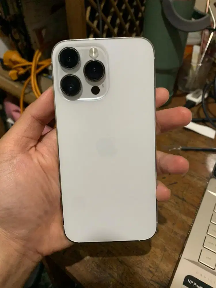 Iphone 14 Promax 256GB ex IBOX Silver (warna cantik)