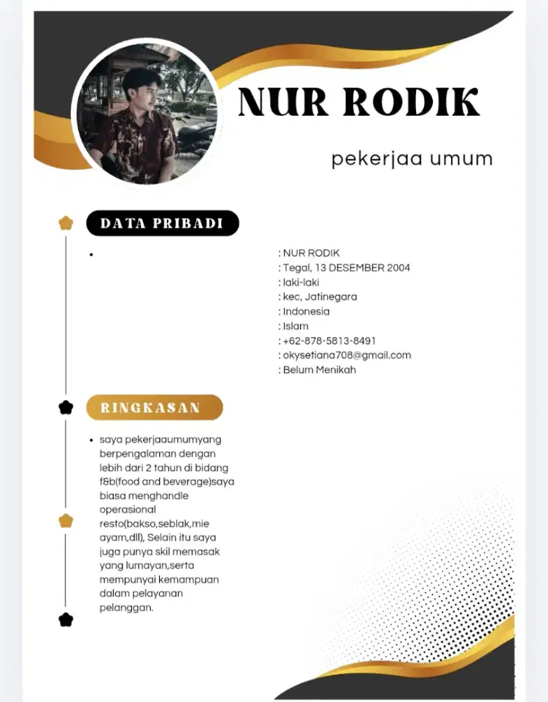 Info pekerjaan pak bu apa saja