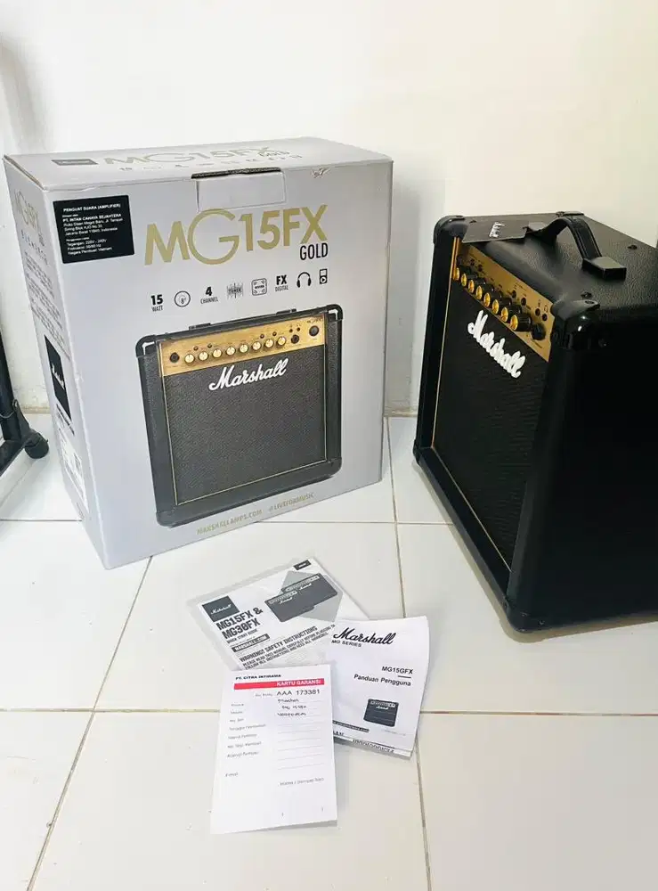 AMPLIFIER Gitar MARSHALL MG15FX GOLD Original