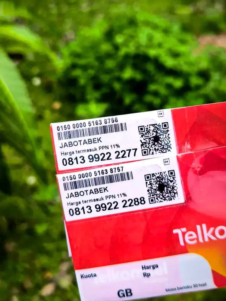 Nomor cantik kartu perdana Telkomsel kuota 260gb