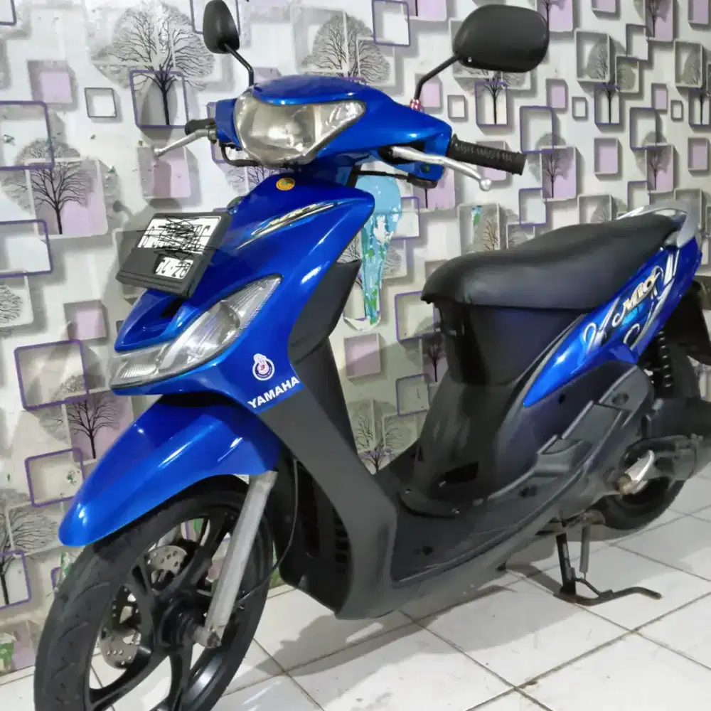 YAMAHA MIO SMILE 2011 BIRU BODI MULUS SEKALI GRES ORISINIL LENGKAP