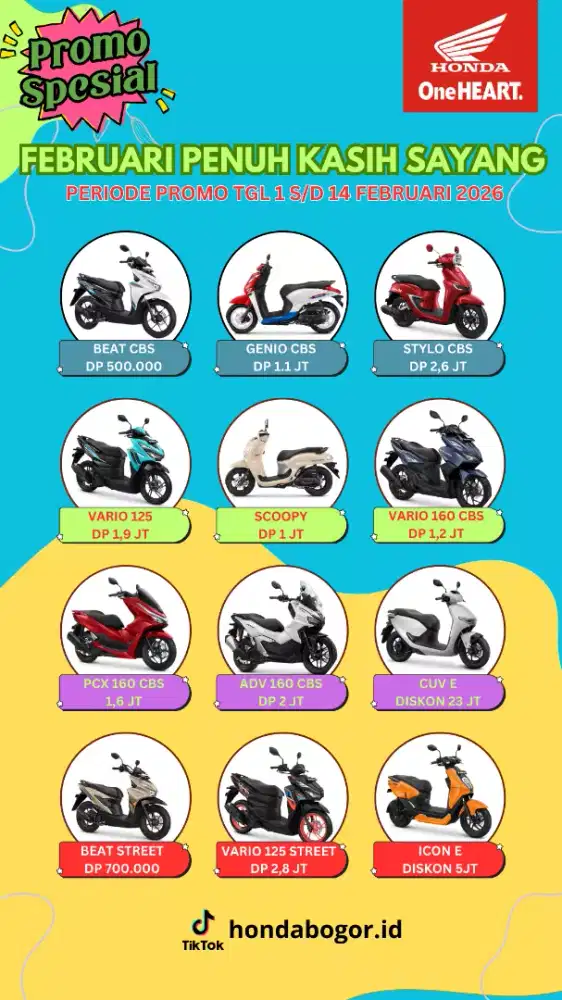 Ready Semua Matic Honda