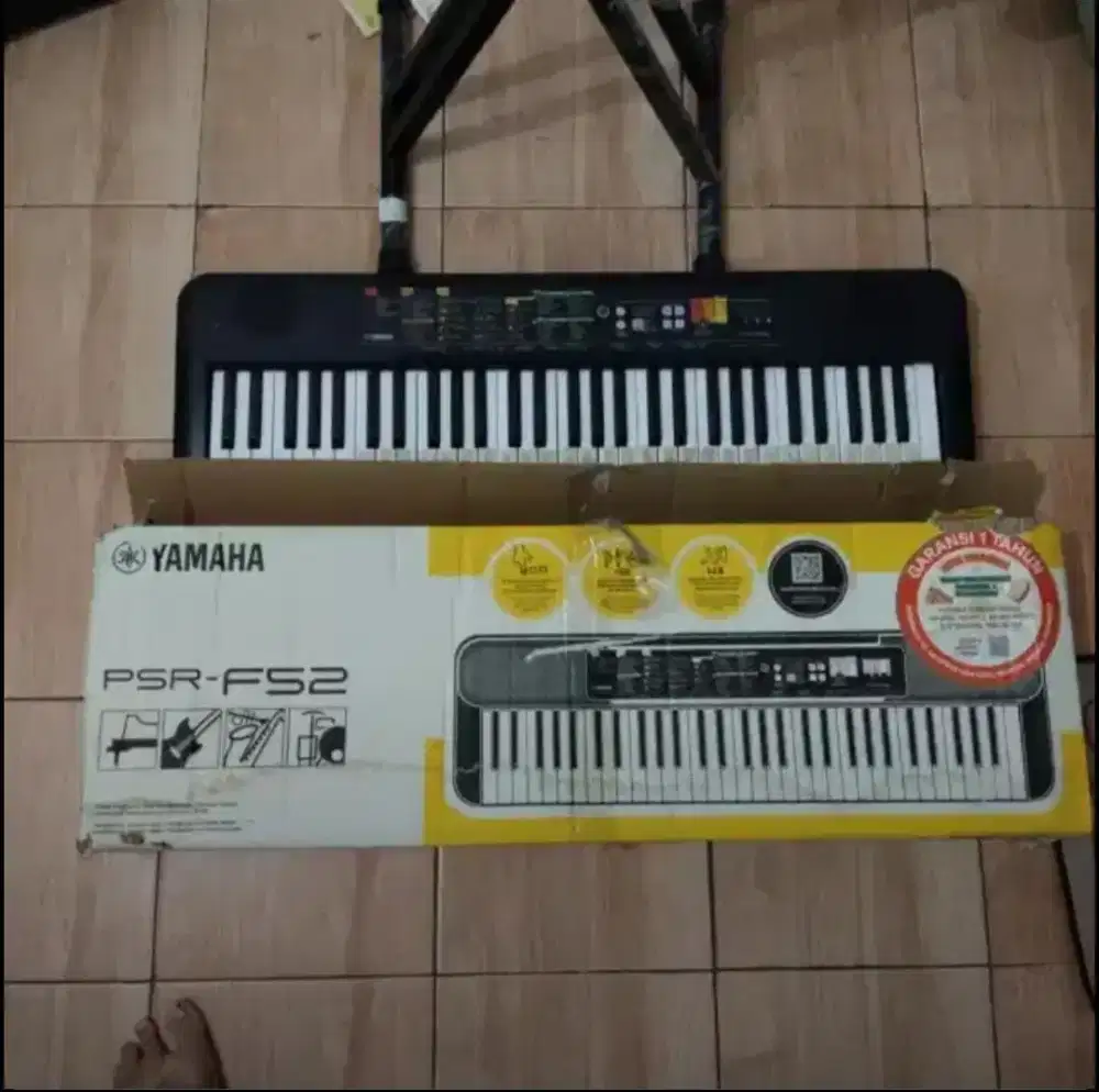 BU DIJUAL CEPAT KEYBOARD YAMAHA PSR - F52 FULLSET HARGA NEGO