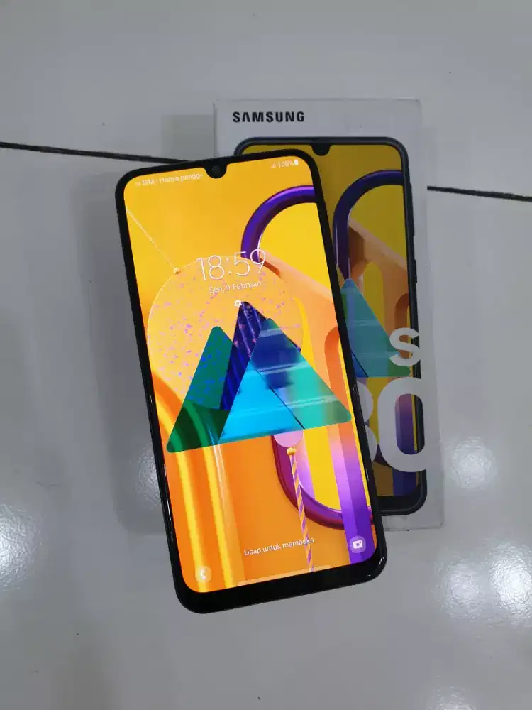 Samsung M30s 4/64 mulus lengkap