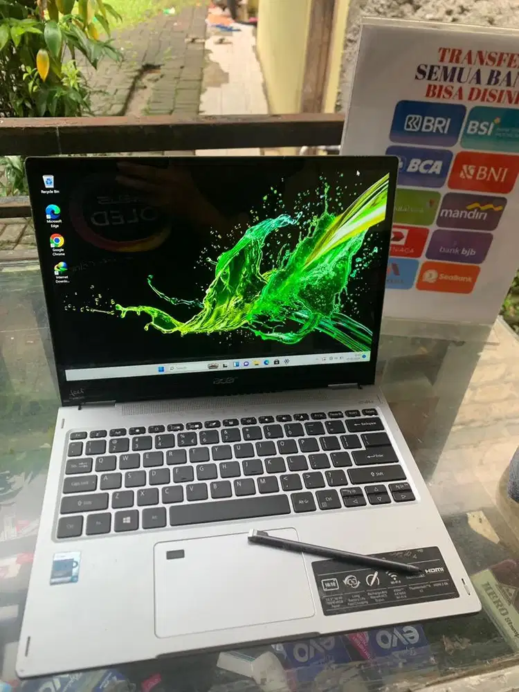 Laptop acer spin3 intel core i5 gen 11 ram 8gb ssd 512