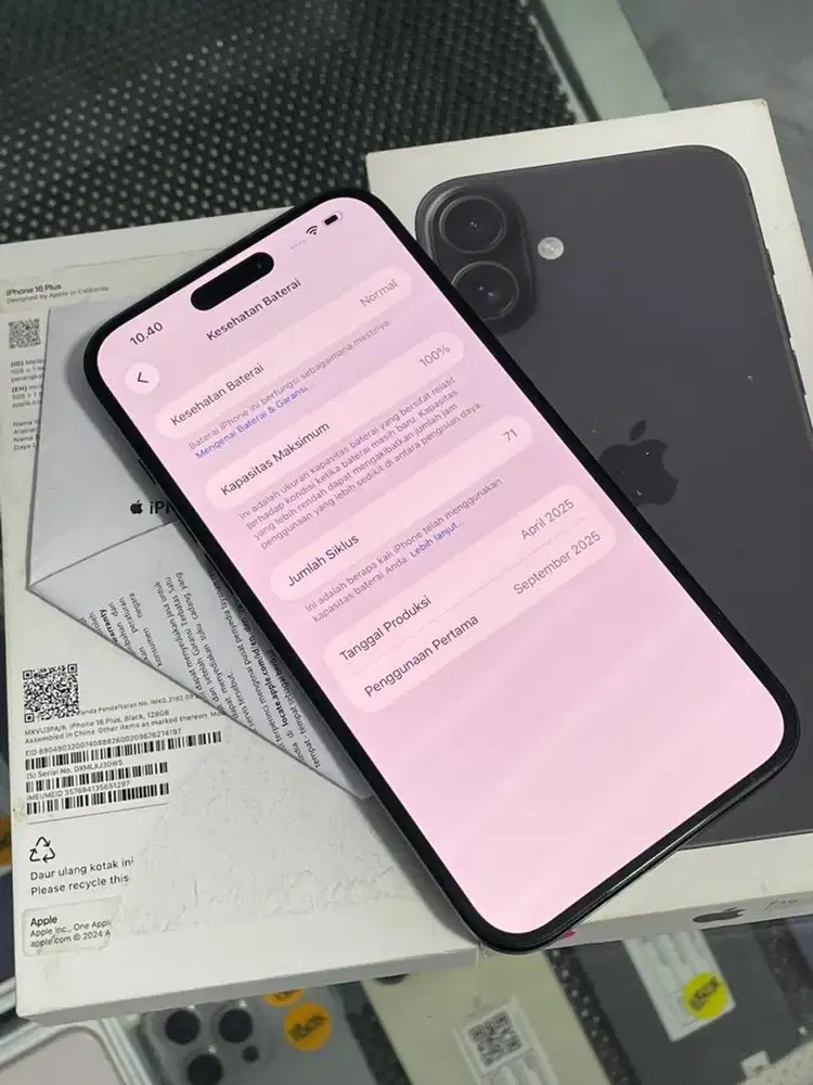 iPhone 16Plus 128GB iBox Garansi September 2026