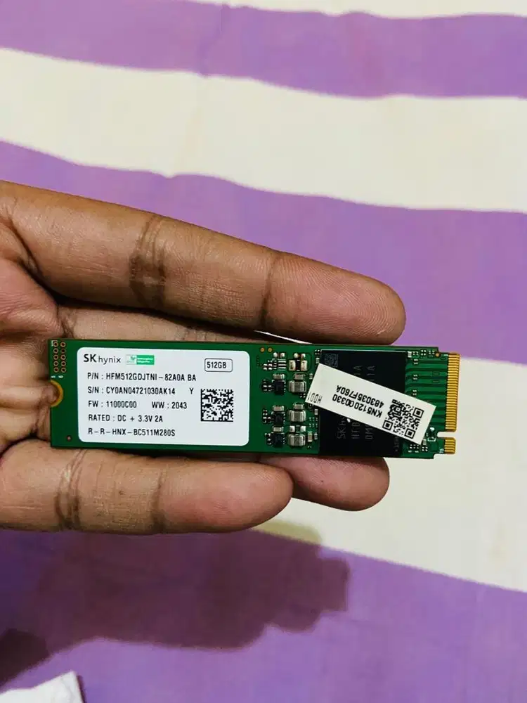 SSD 512 GB M2 NVMe KONDISI 100/900% GOOD CONDITION