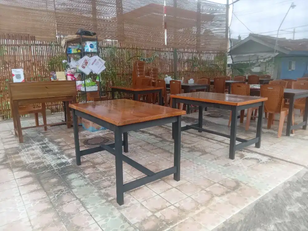 Meja makan resto Cafe, meja warung makan, meja kost kios