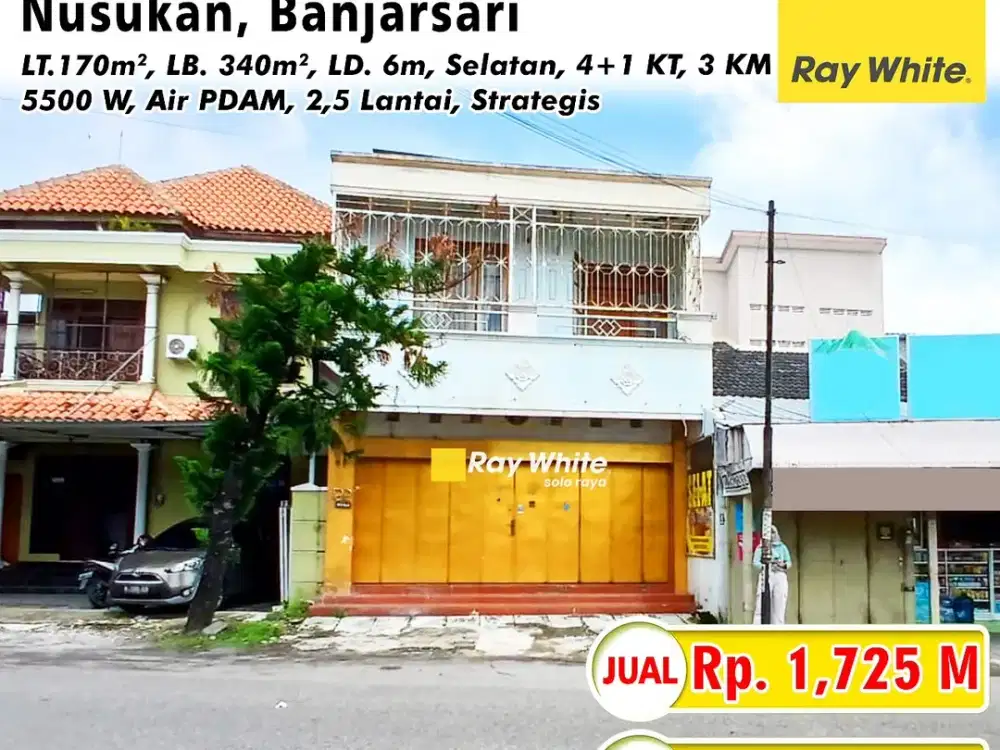 Dijual Ruko 3 Lantai Siap Pakai Di Nusukan Solo Dekat Terminal