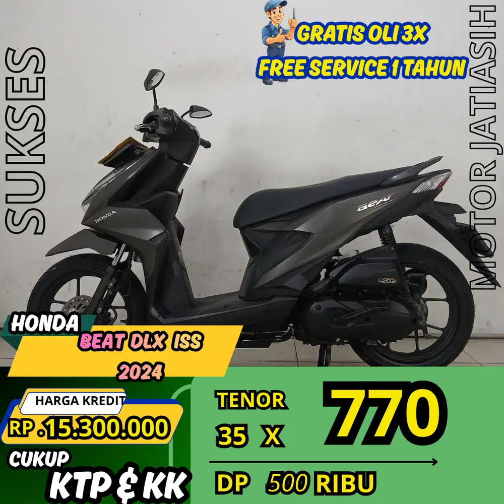 PROMO SPESIALHONDA BEAT DLX 2024 DP 500 RIBU RENDAH SYARAT KTP&KK
